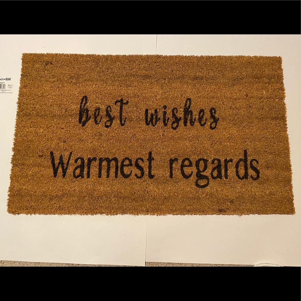 18x30 Best Wishes Doormat- Schitts Creek